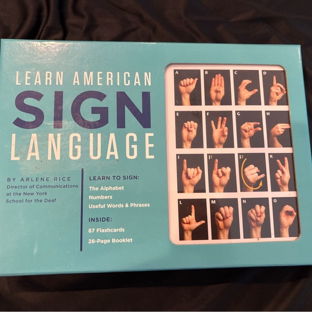 American Sign Language Learning Flashcard Set - Picture 2 of 3